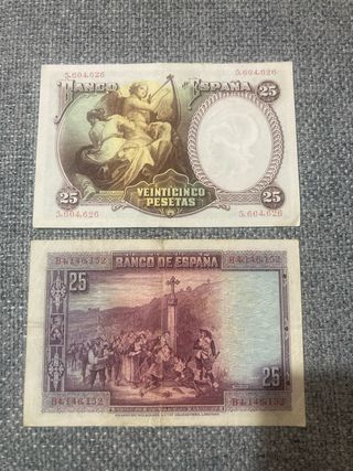 Billetes 25 Pesetas Banco de España 1928
