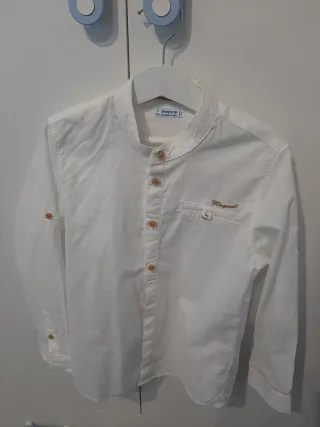 Camisa blanca Mayoral Talla 7