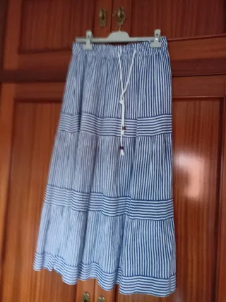 Lote 3 faldas blancas con estampado náutico