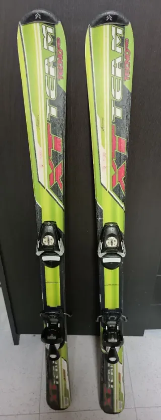 Esquís y bastones de esquí Tecno Pro talla 120