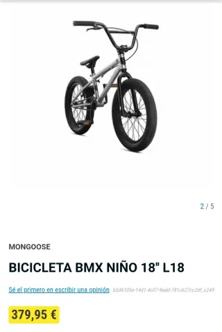 Bici BMX Mongoose Legion L18 Freestyle. Como nueva