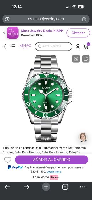 Relojes YOLAKO elegantes acabados metálicos unisex