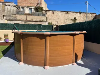 Piscina desmontable.