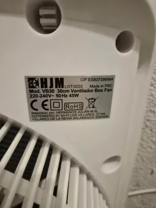 Ventilador HJM blanco