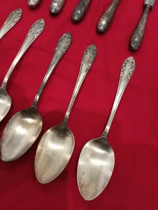 Antigua Cubertería Alpacar Plateada 40 Micras