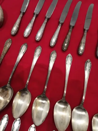 Antigua Cubertería Alpacar Plateada 40 Micras