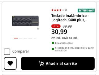 Teclado Logitech K400 Plus Español Bluetooth