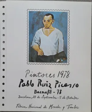 Colección sellos y documento oficial