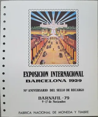 Colección sellos y documento oficial