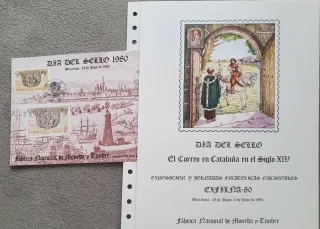 Colección sellos y documento oficial