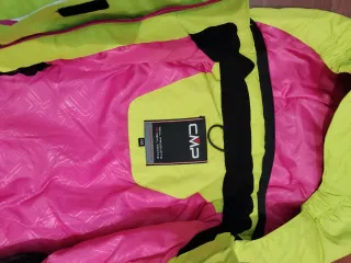 Conjunto esquí niña CMP verde y rosa 10 años