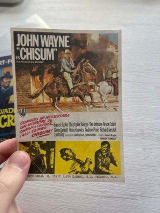 Papeletas Cine: Fire Creek y Chisum