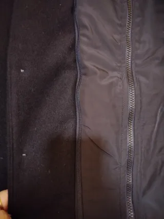 Cappotto uomo nero con interno