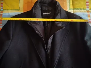 Cappotto uomo nero con interno