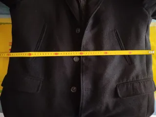 Cappotto uomo nero con interno