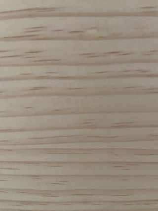 Consola madera natural y metal blanco