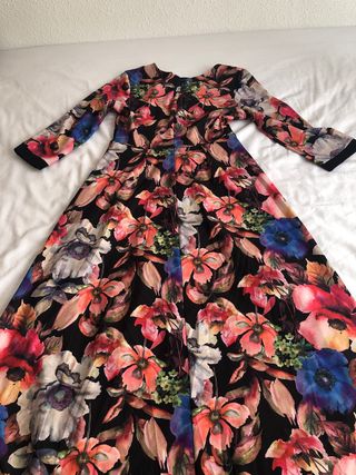 Vestido largo estampado floral