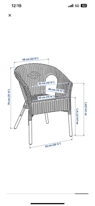 Silla Ratán/Bambú Marrón