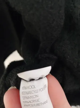 Golfino donna nero con fiocco