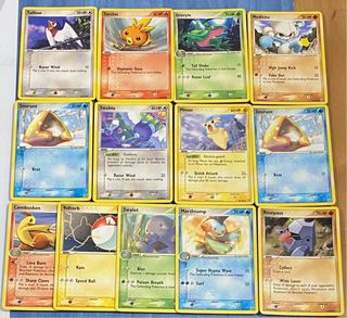 13 cartas pokémon EX EXMERALD inglés