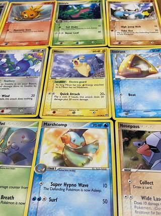 13 cartas pokémon EX EXMERALD inglés