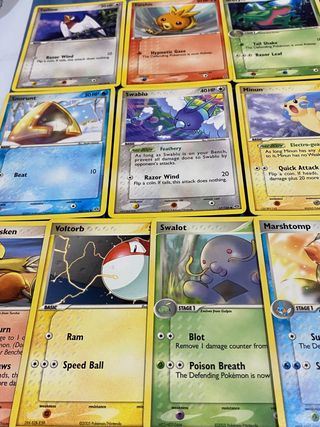 13 cartas pokémon EX EXMERALD inglés