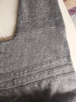 Jersey Cortefiel largo gris talla L