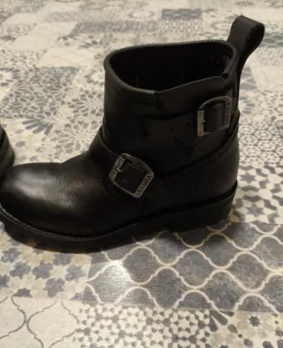 Botas Sendra Cuero Negro Hebillas