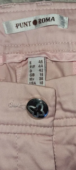 Pantalón Punt Roma Rosa Talla 46