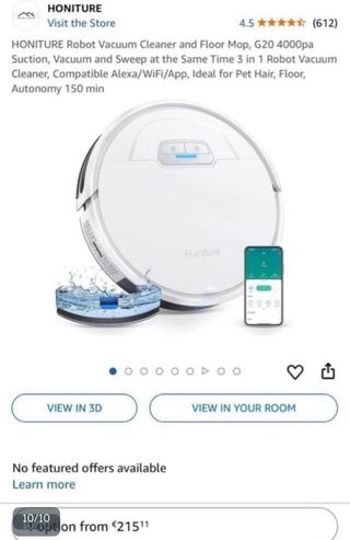 Robot Aspirador Honiture 4000Pa WiFi + Fregado