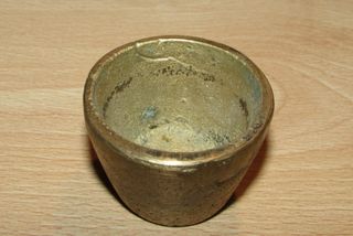 Ponderal 7 vasos bronce completo Alemania XIX