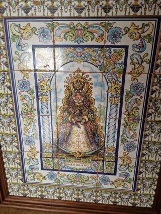 Cuadro Cerámica Virgen del Rocío
