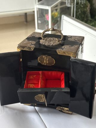 Joyero Chino Antiguo Negro musical