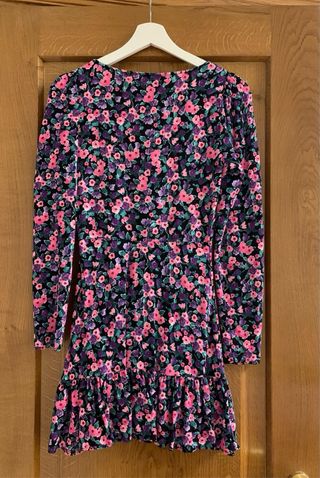 Vestido con estampado floral talla S de Zara