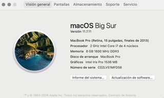 MacBook Pro Retina 15 pulgadas