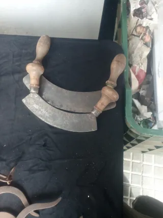 Cuchillos antiguos de cocina cortador de verduras