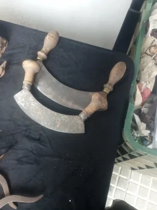 Cuchillos antiguos de cocina cortador de verduras