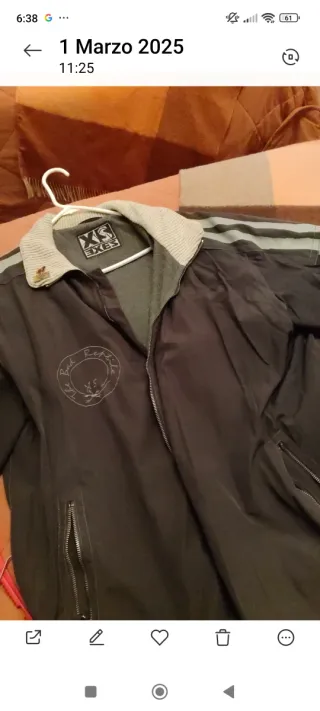 Chaqueta XS EXES Negra y gris