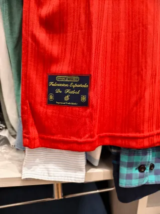 Camiseta Adidas España Roja y Azul