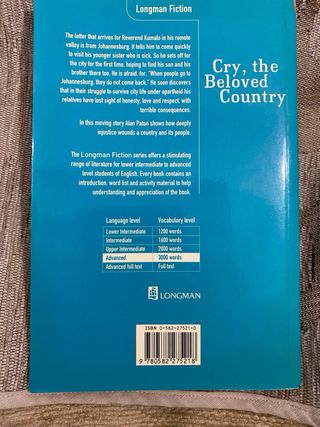 Cry, The Beloved Country