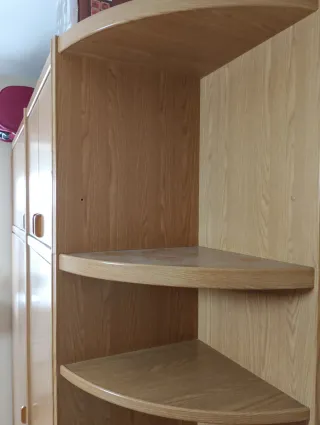 Mueble modular de madera con esquinera