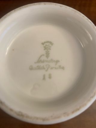 Vaso porcellana Bavaria anni '50 uccelli