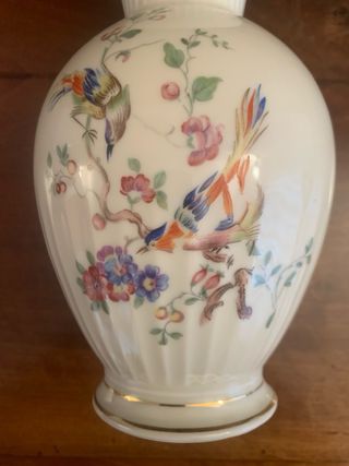 Vaso porcellana Bavaria anni '50 uccelli