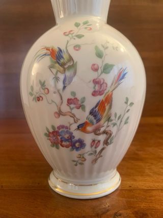 Vaso porcellana Bavaria anni '50 uccelli