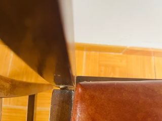 2 Sillas Madera Antiguas Asiento Scay