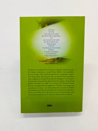 Cartas para Claudia. Jorge Bucay. Muy bueno