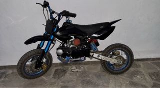 Pit Bike Motocross Enduro Negra y Azul
