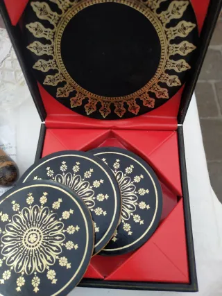 Set Sottobicchieri vintage anni 70