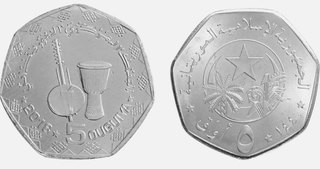 Set 5 Monedas Mauritania 2017