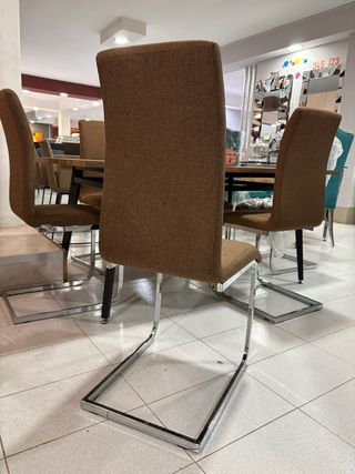 Silla Susi tela y metal